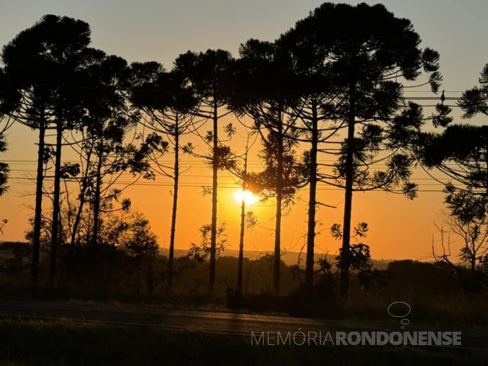 || Pôr do sol na região da cidade de Cascavel (PR), em 19 de julho de 2024.
Imagem: Acervo e crédito de Ailton Santos / Tarobá Cascavel / Facebook - FOTO 19 -
