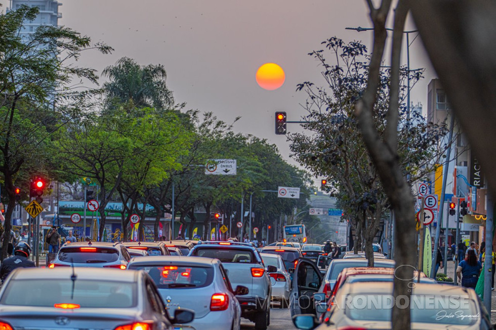 || Final de tarde, na cidade de Cascavel (PR), em 19 de setembro de 2024.