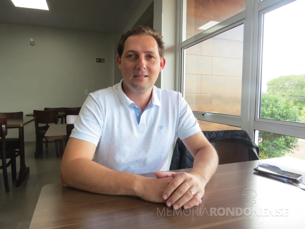 || Rodrigo Schanoski, prefeito eleito de Maripá, em outubro de 2024.
Imagem: Acervo O Presente - FOTO 42-
