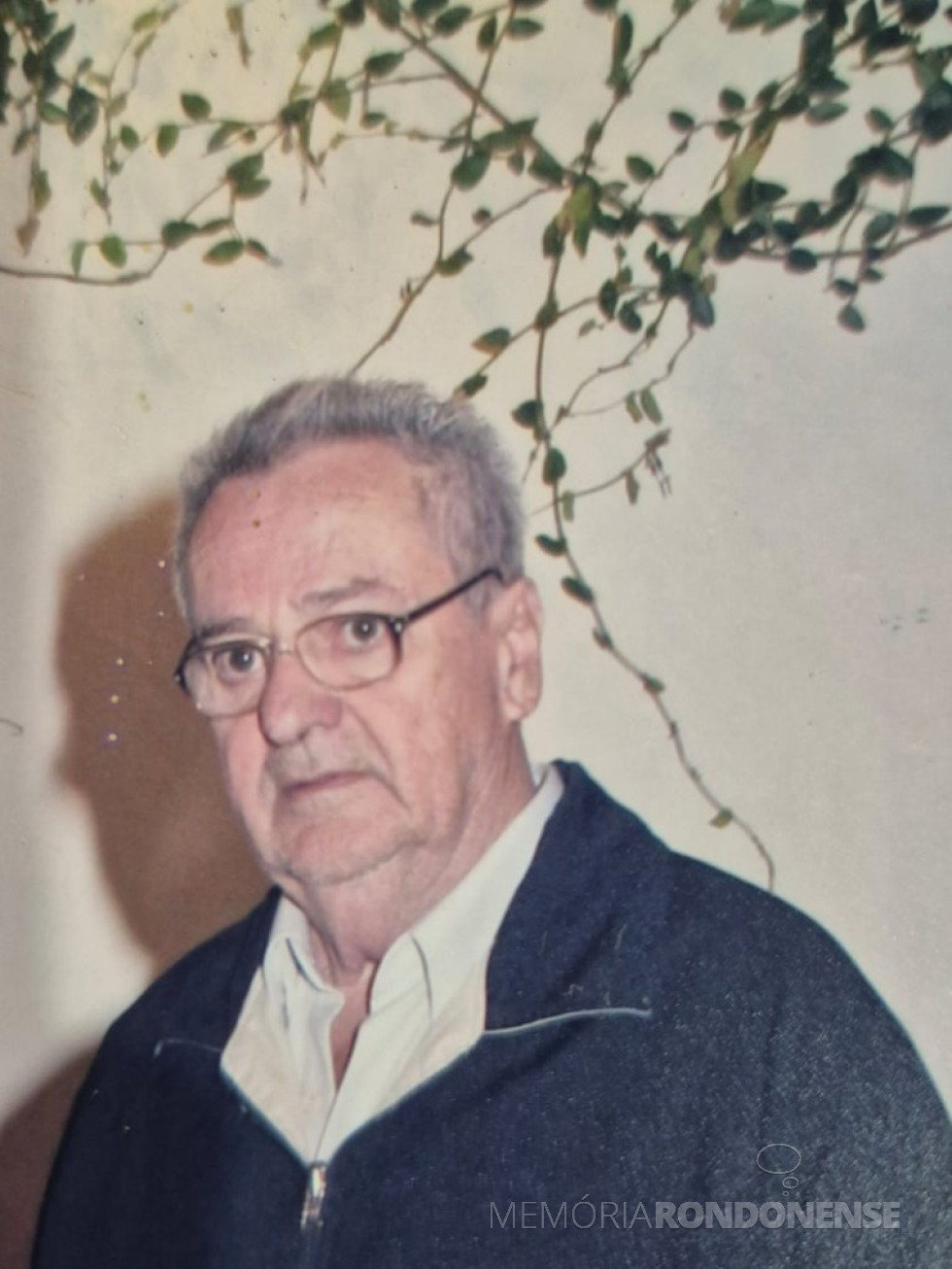 || Rondonense Dario Waldir Sbaraini, falecido em começo de novembro de 2024.
Imagem: Acervo Márcia Elisa Sbaraini Leitzke - FOTO 10 -
