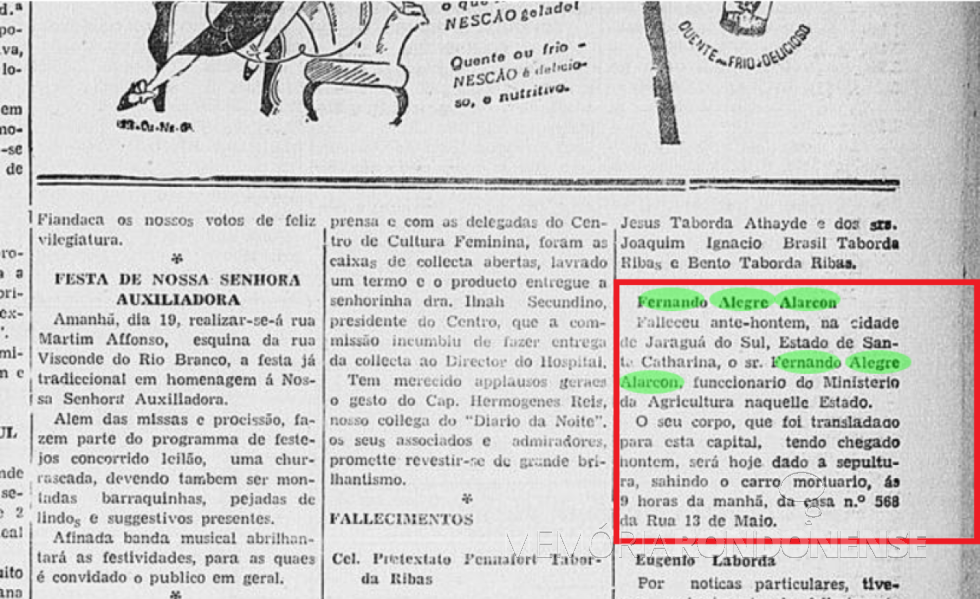 || Recorte do extinto jornal curitibano