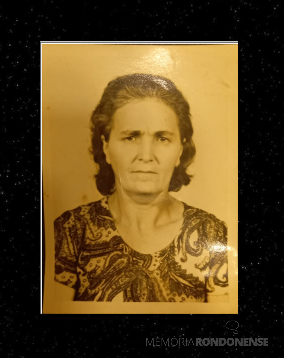 || Pioneira rondonense Olga (nascida Steinheuser) Schlup, falecida em junho de 2005.
Imagem: Acervo da professora e pesquisadora rondonense Reni Wachholz Ringenberg - FOTO 11 -