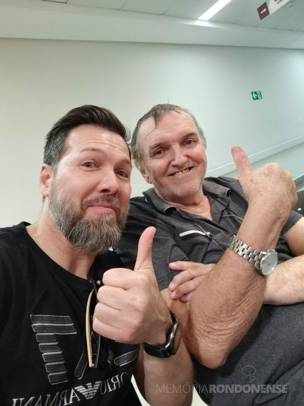 || Rondonense Jorge Goldemir Schneider com o filho Diogo Ricardo, o primeiro falecido em dezembro de 2024.
Imagem: Acervo de Diogo Ricardo Schneider - FOTO 34 -