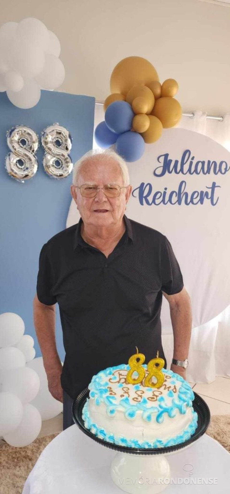 || Pioneiro rondonense Juliano Reichert na comemoração dos seus 88 anos, em janeiro de 2025.
Imagem: Acervo Carlos Reichert - FOTO 22 -