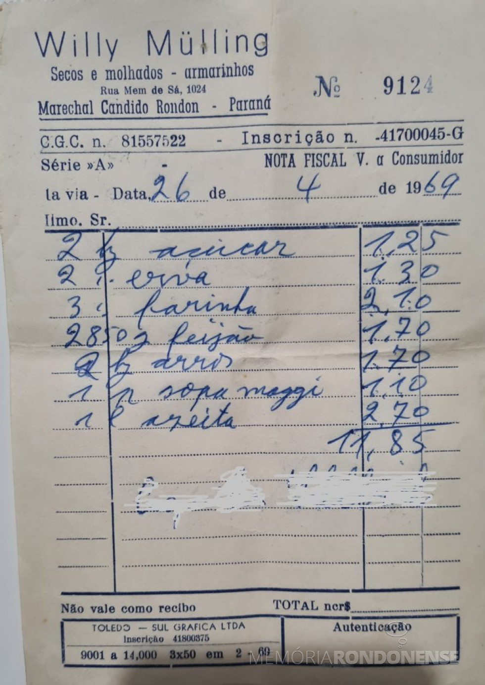 || Destaque para uma Nota Fiscal do