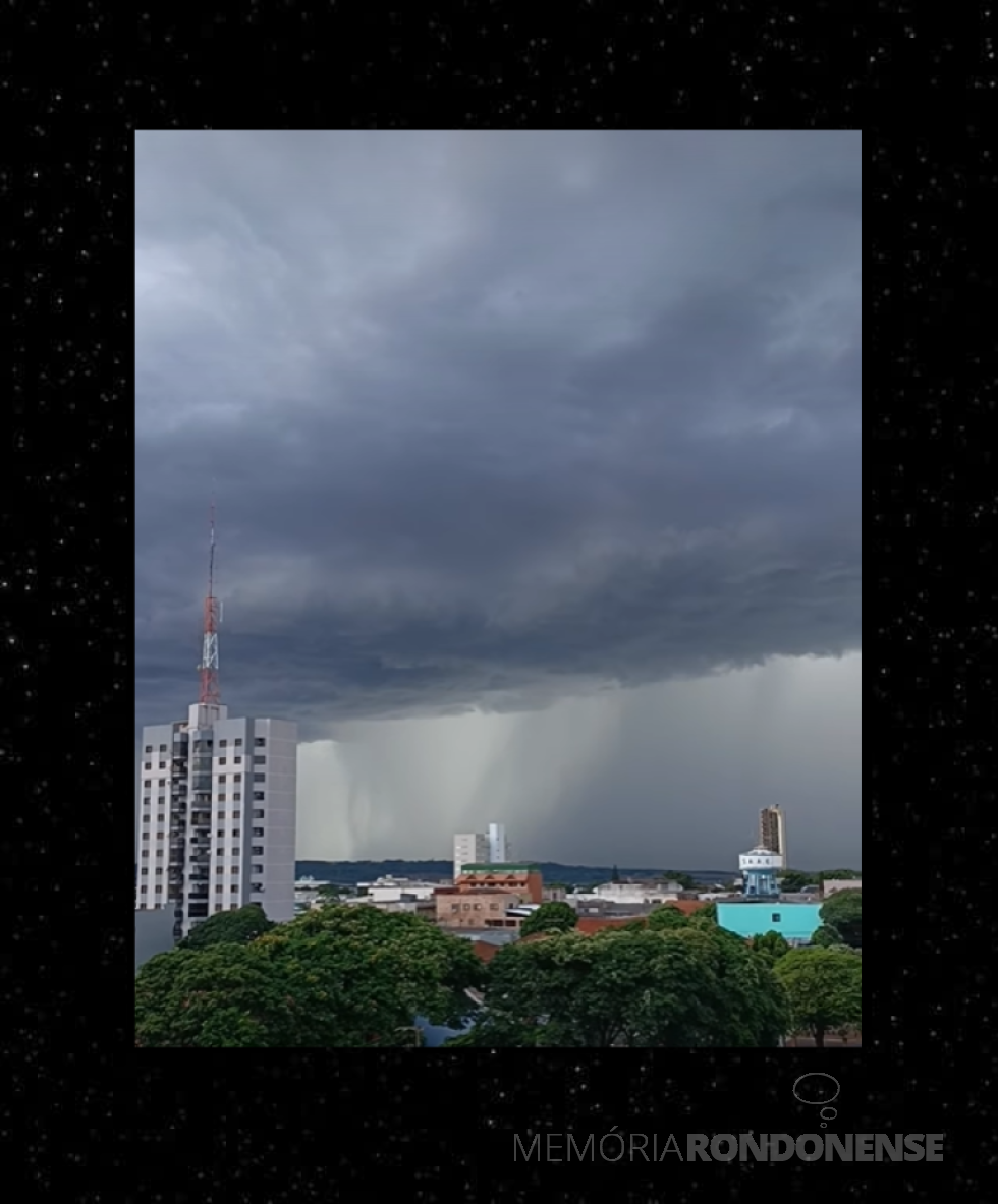|| Precipitação pluviométrica a sudoeste do município de Marechal Cândido Rondon, em 04 de fevereiro de 2025.
Imagem: Acervo e crédito da professora rondonense Sandra Regina Lui - FOTO 20 -
