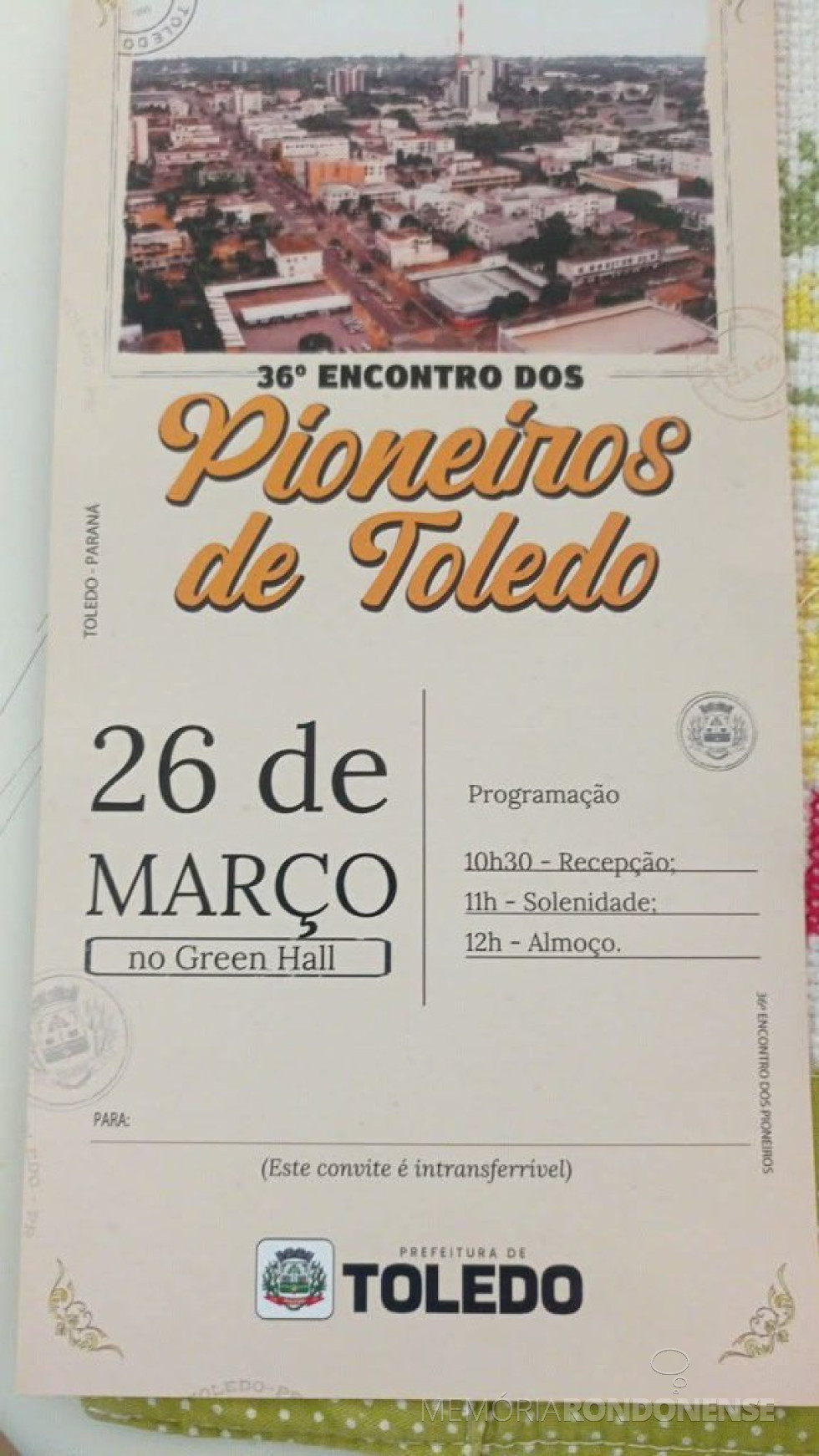 || Imagem: Acervo Projeto Memória Rondonense - FOTO 36
-