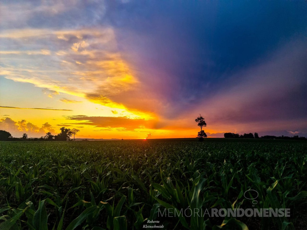 || Pôr do sol na região de Marechal Cândido Rondon, em 28 de março de 2025.
Imagem: Acervo O Presente - crédito: Roberto Kleinschmidt - FOTO 24 -