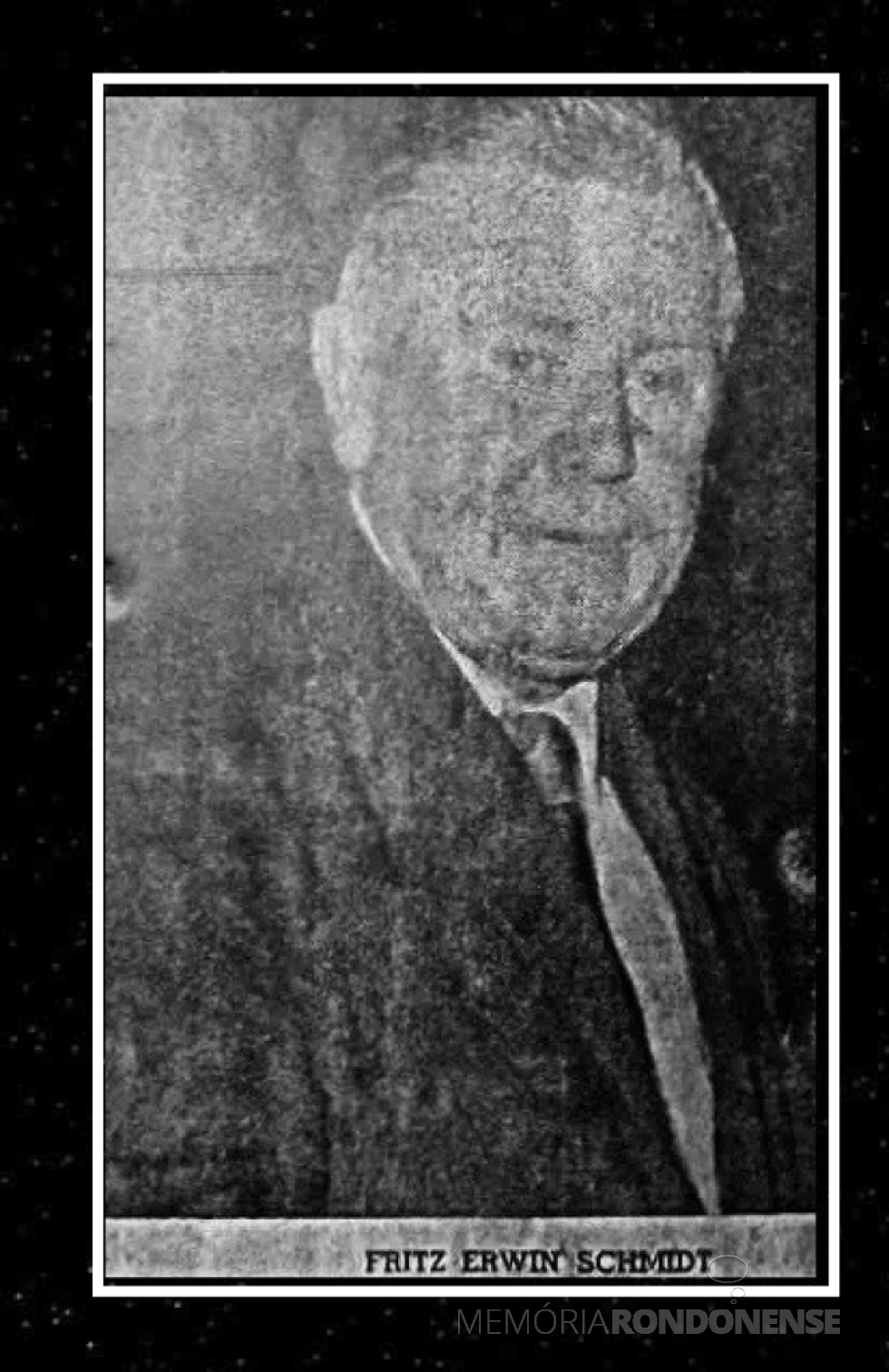 || Fritz Erwin Schmidt, pioneiro na produção de porcelanas no Brasil, fundador da fábrica
