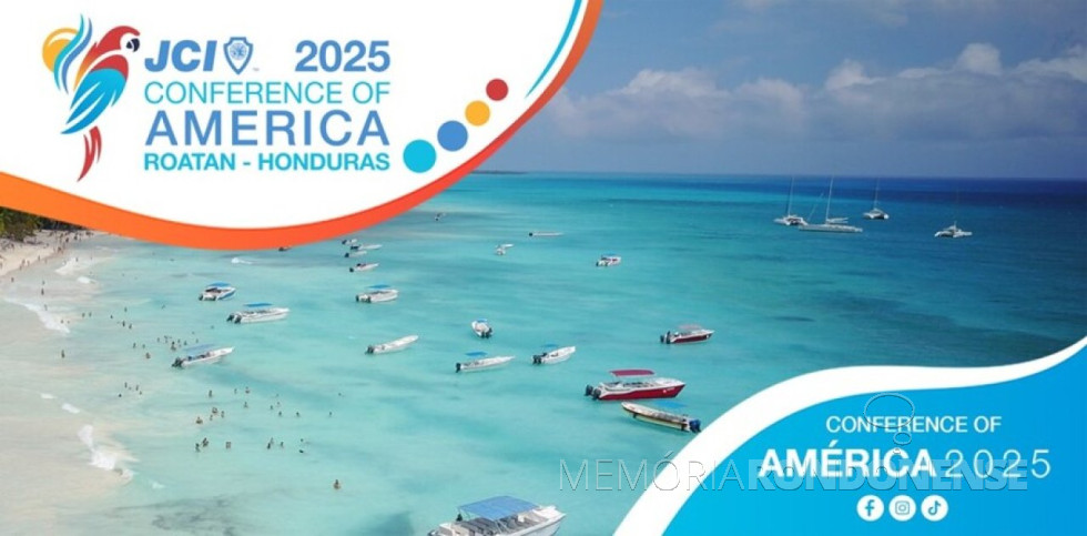 || Cartaz da Conferência da América JCI.
Imagem: Acervo Entrer 504 - FOTO 23 -