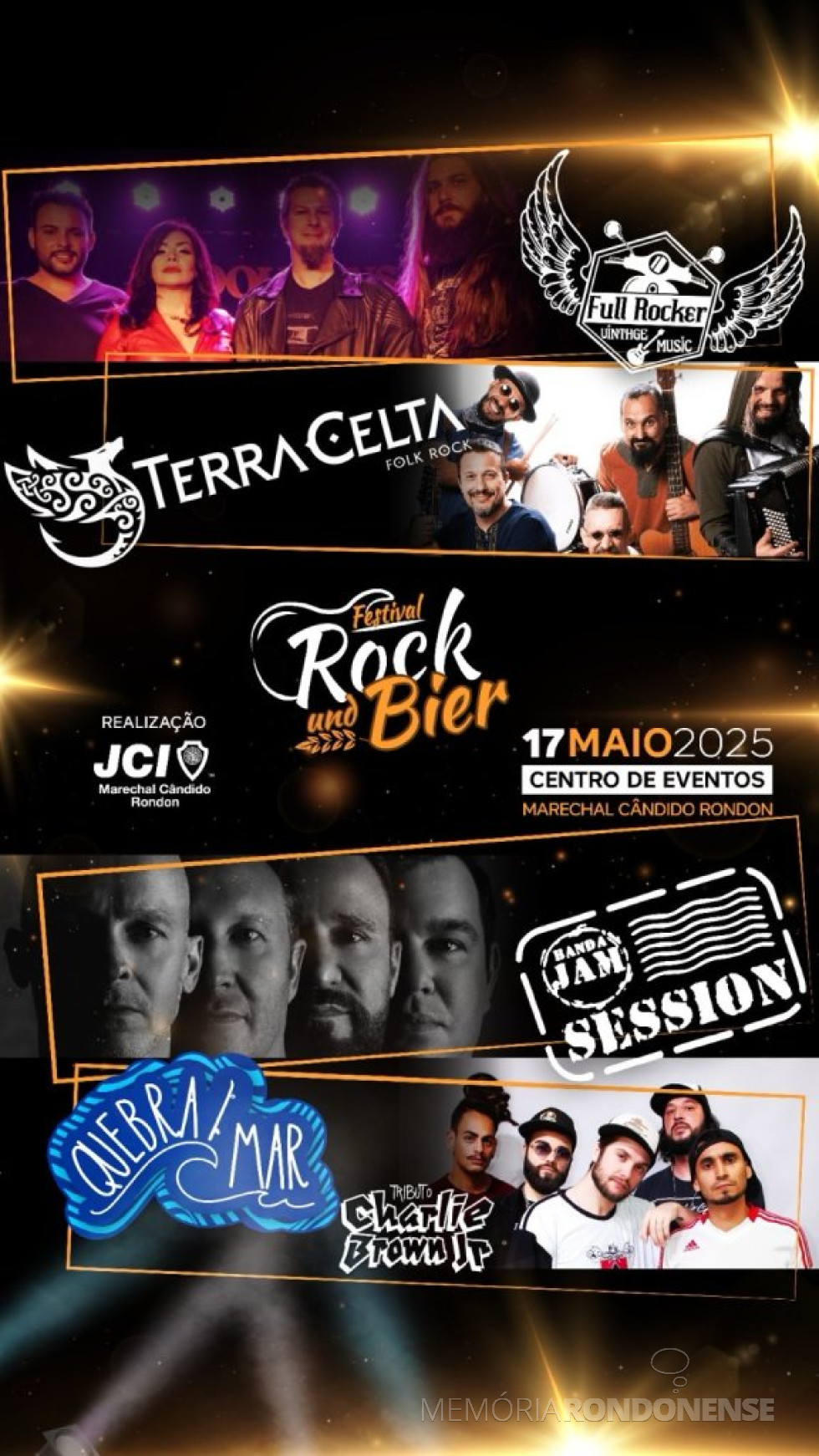 || Cartaz convite para o ||| Festival Rock and Bier da JCI Marechal Cândido Rondon, em maio de 2025.
Imagem: Acervo Tropical Notícias (Quatro Pontes) - FOTO 29 -