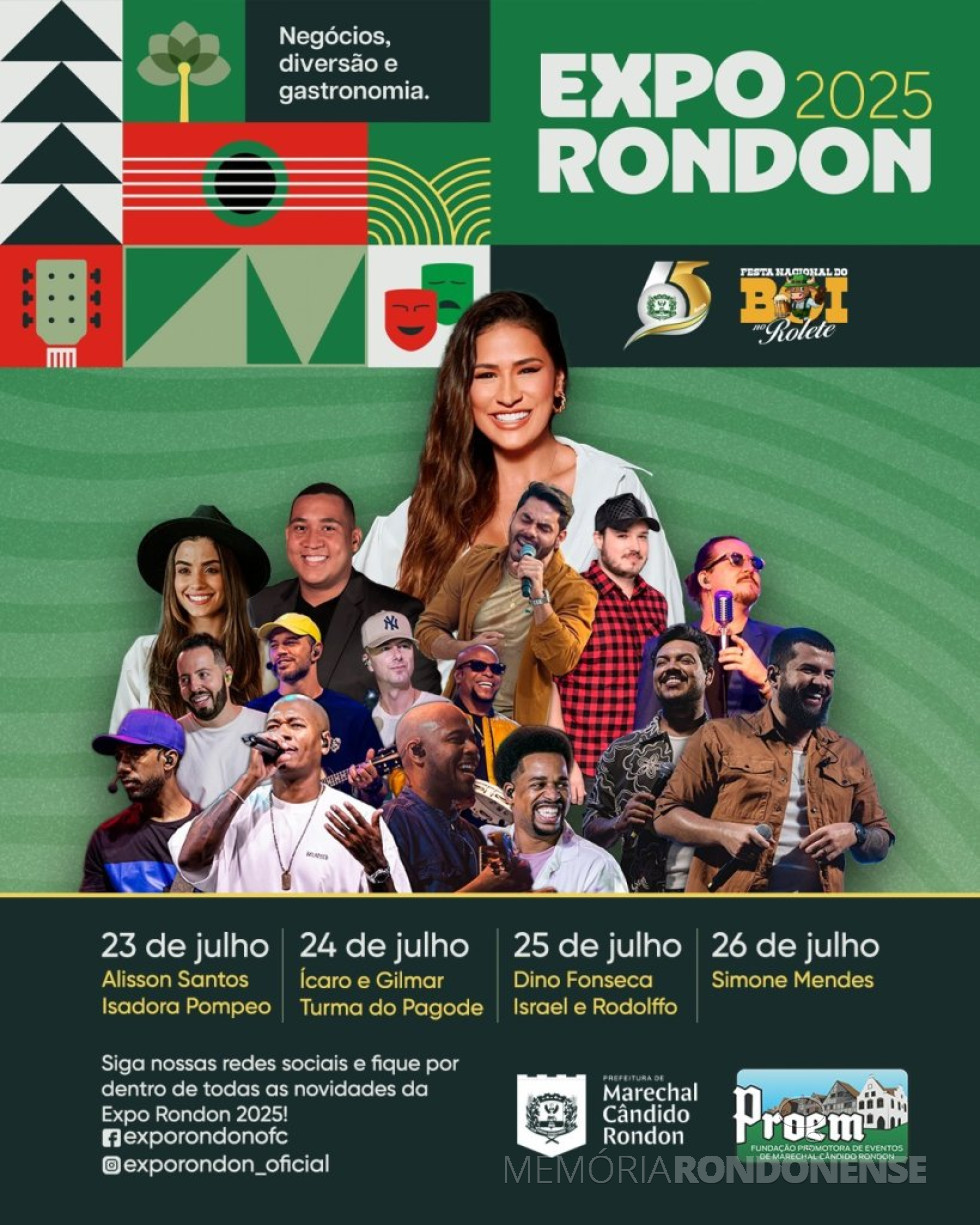 || Cartaz alusivo a ExpoRondon 2025.
Imagem: Acervo Imprensa PM-MCR - FOTO 22 -