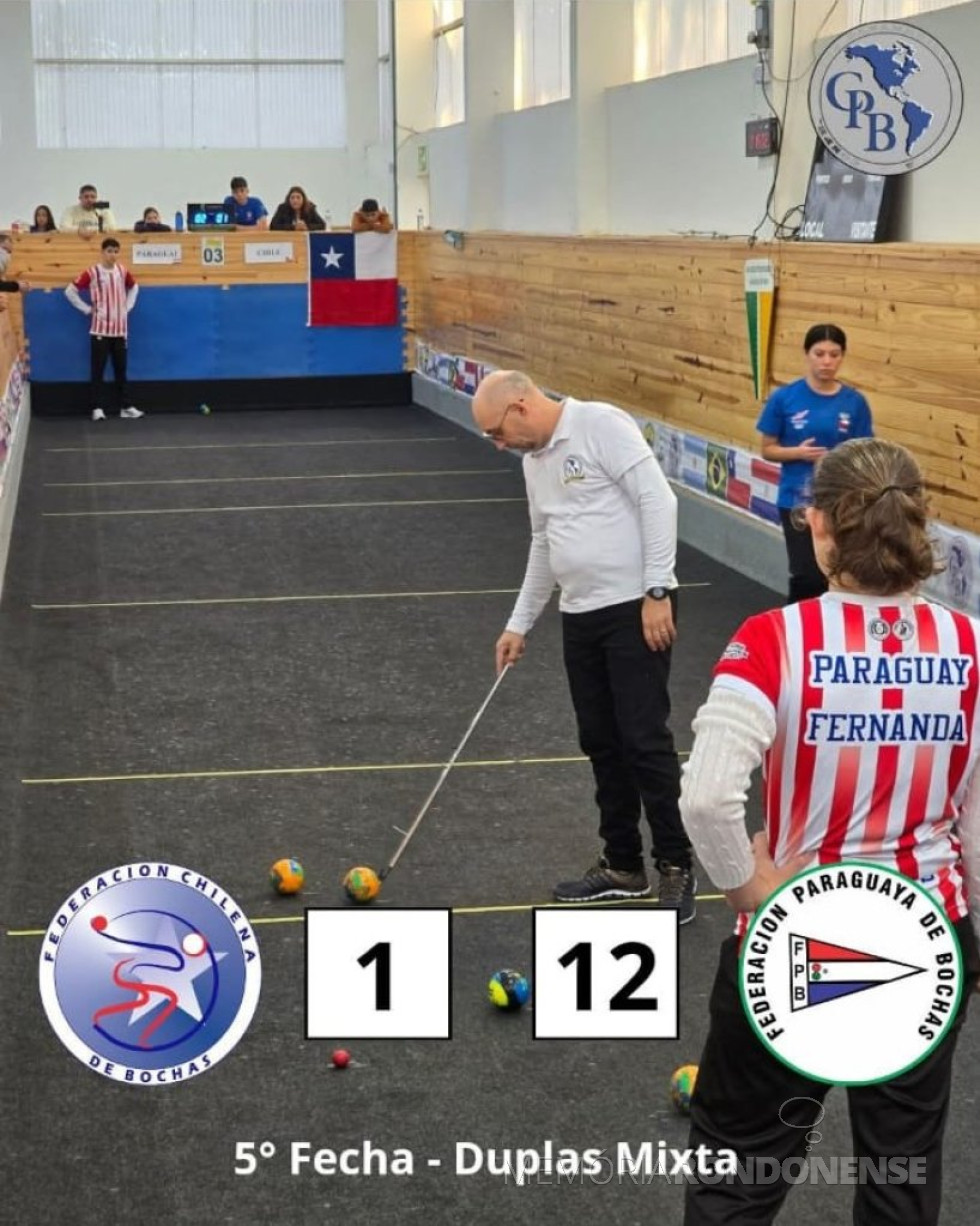 || Rondonense Claudemir Winter arbitrando a partida final do Campeonato Panamericano de Bocha, em junho de 2025.
Imagem: Acervo pessoal - FOTO 36 -