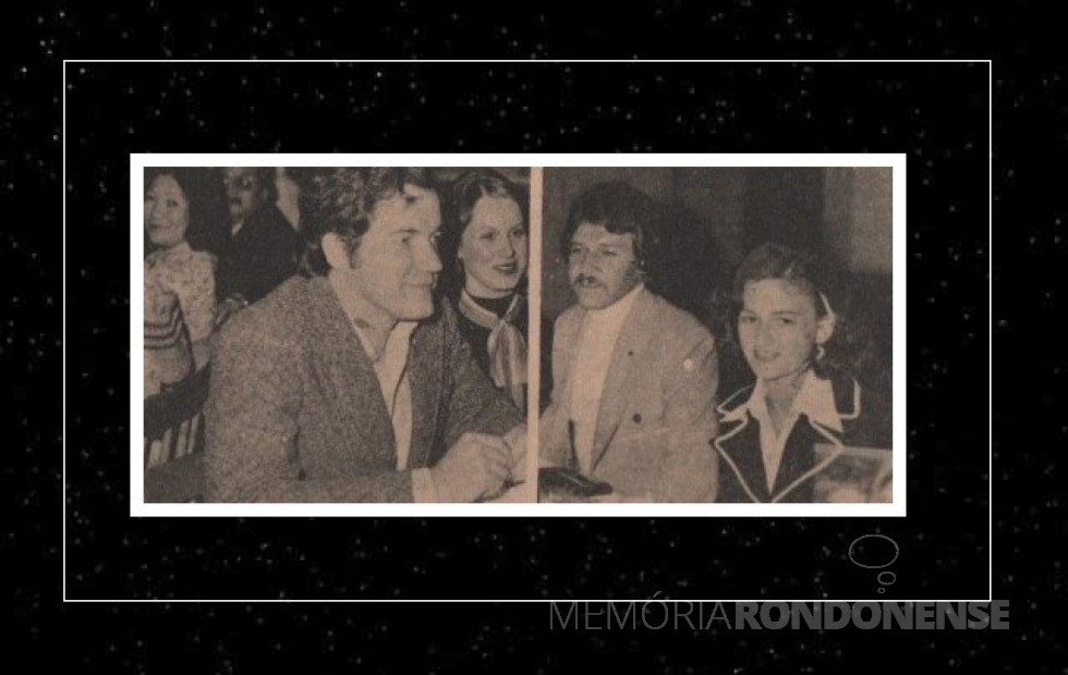 || Médico Dietrich Seyboth e esposa Carolina (e), ele que tomou posse como presidente da Lions Club, em maio de 1978, em substituição a Frederico von Borstel, na foto com a esposa Ursula.
Imagem: Acervo Rondon Hoje / Família de Ariovaldo Luiz Bier / Projeto Memória Rondonense - Oeste Paranaense - FOTO 6 -