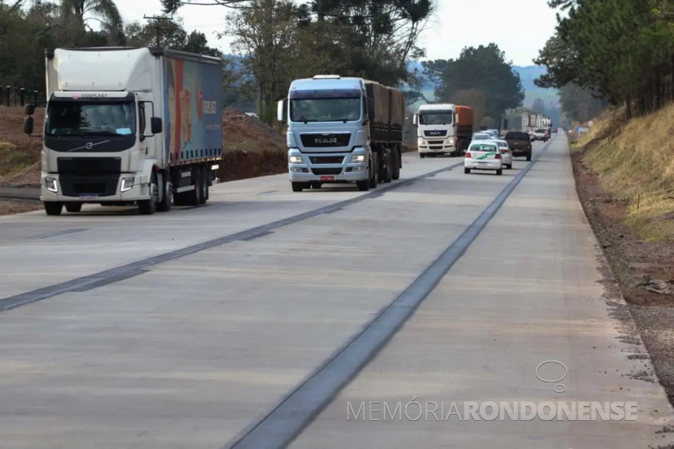 || Aspecto da restauração da rodovia PRC-280, inaugurado em julho de 2025.
Imagem: Acervo AEN - crédito de Ari Dias - FOTO 25 -