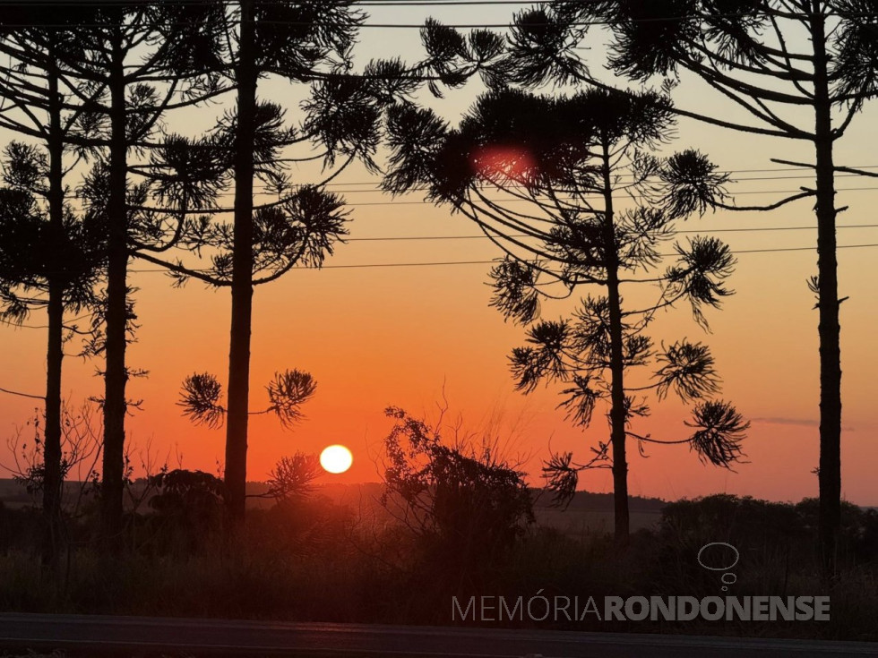 || Entardecer na região da cidade de Cascavel (PR), em 08 de julho de 2025.
Imagem: Acervo e crédito de Ailton Santos / Tarobá Cascavel / Facebook - FOTO 23 -
