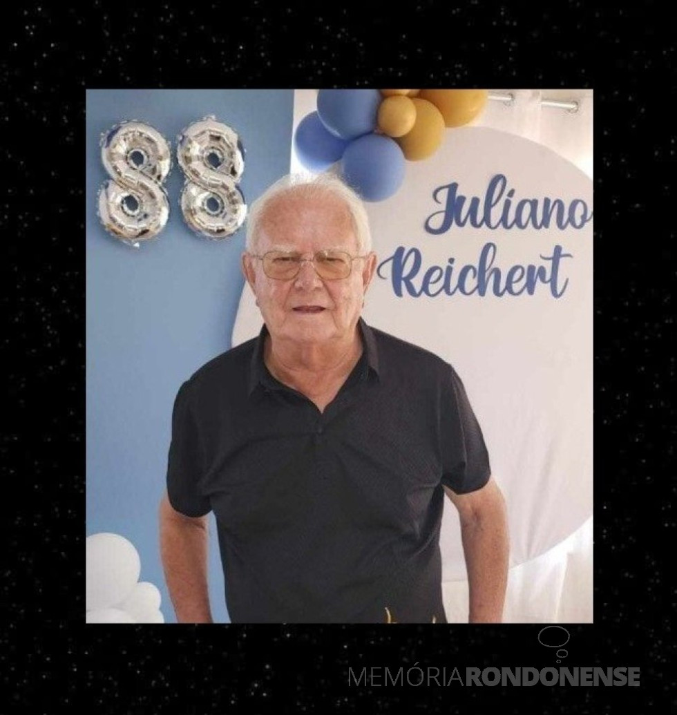 || Pioneiro rondonense Juliano Francisco Reichert, falecido em agosto de 2025.
Imagem: Acervo Projeto Memória Rondonense - FOTO 29 -