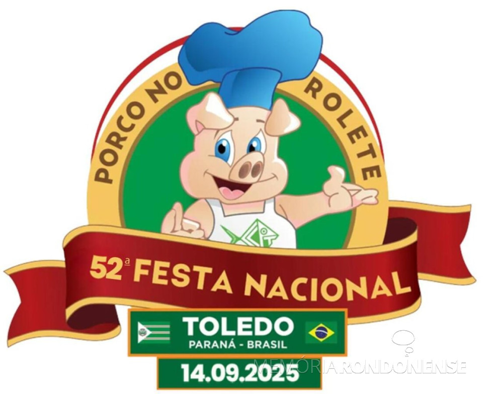 || Cartaz convite da 52ª Festa Nacional do Porco no Rolete,  cujo lançamento oficial do evento agosto em agosto de 2025.
Imagem: Acervo Projeto Memória Rondonense - FOTO 32 -