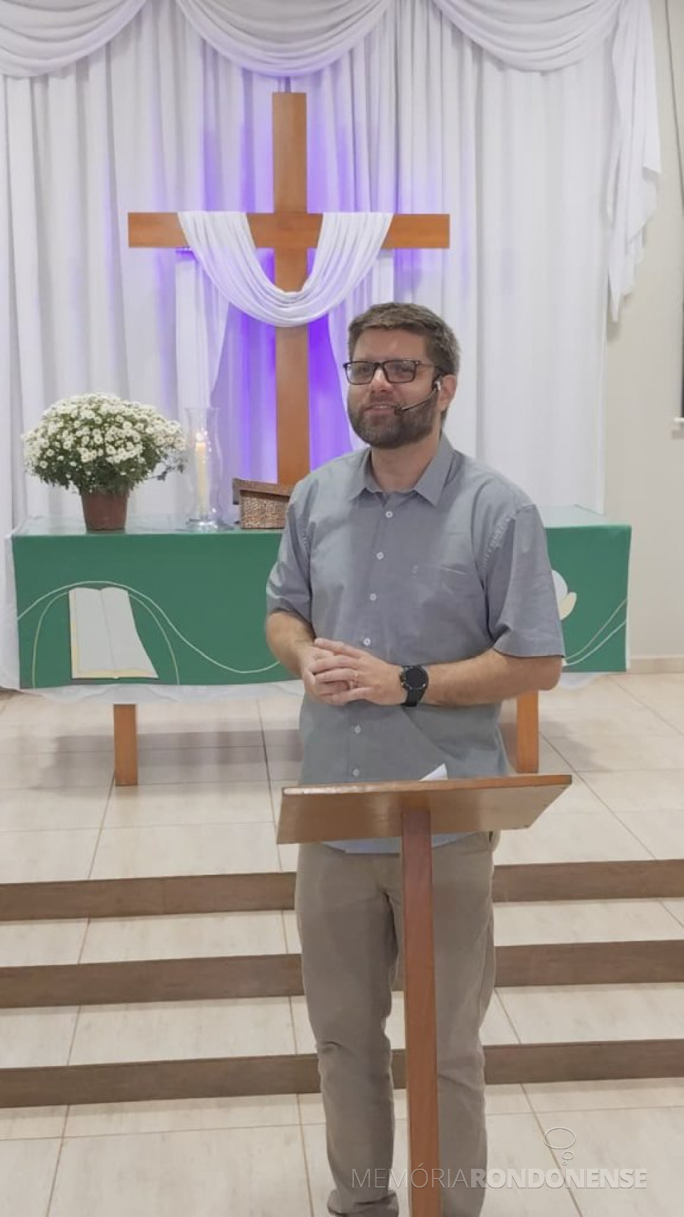|| Pastor Heber Fach, palestrante do 38º Congresso de Leigos Luteranos do Distrito Lago Itaipu, em setembro de 2025.
Imagem: Acervo da comunidade Cristo É Vida - FOTO 34 -