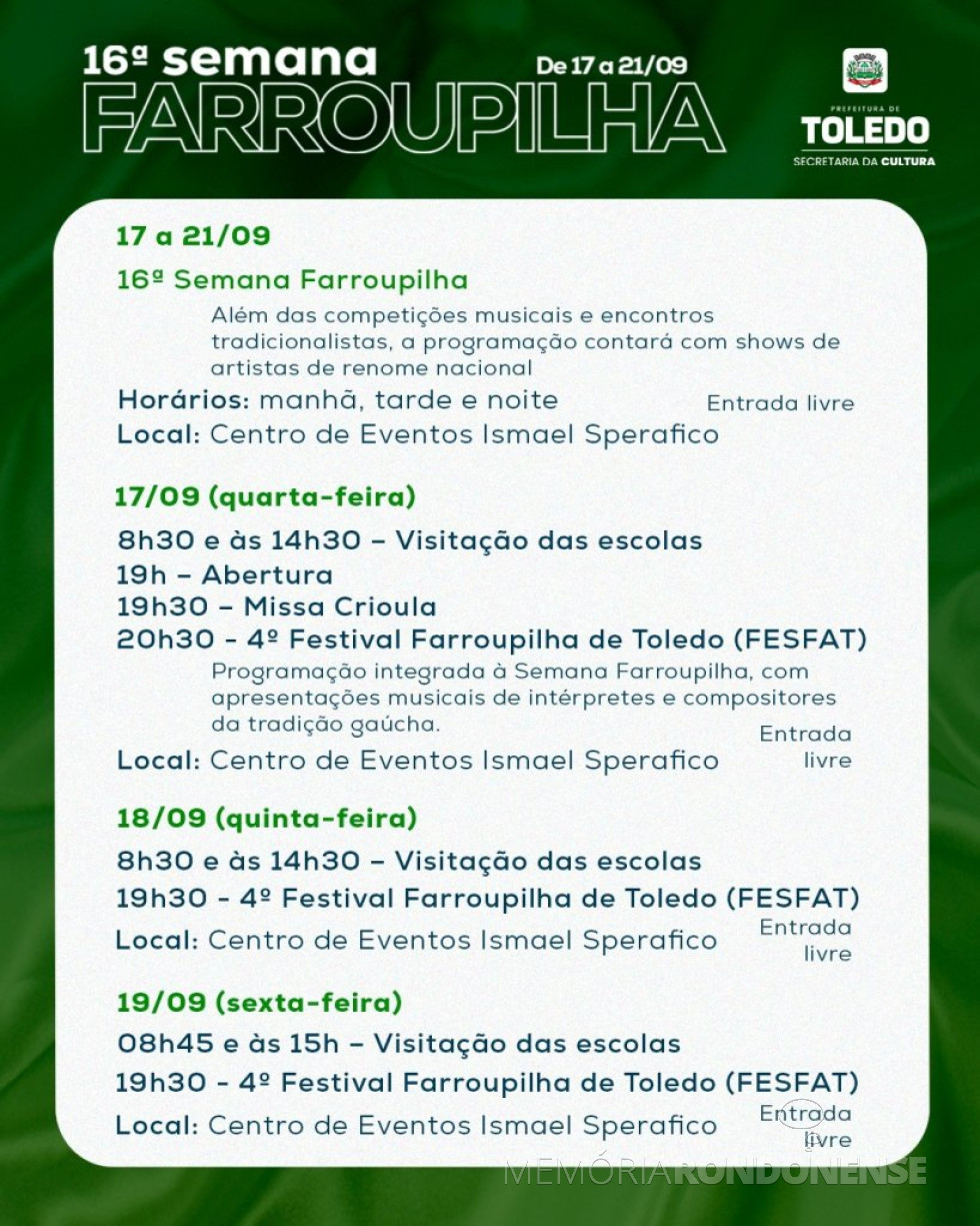 || Imagem: Acervo Prefeitura da Toledo - FOTO 30 -