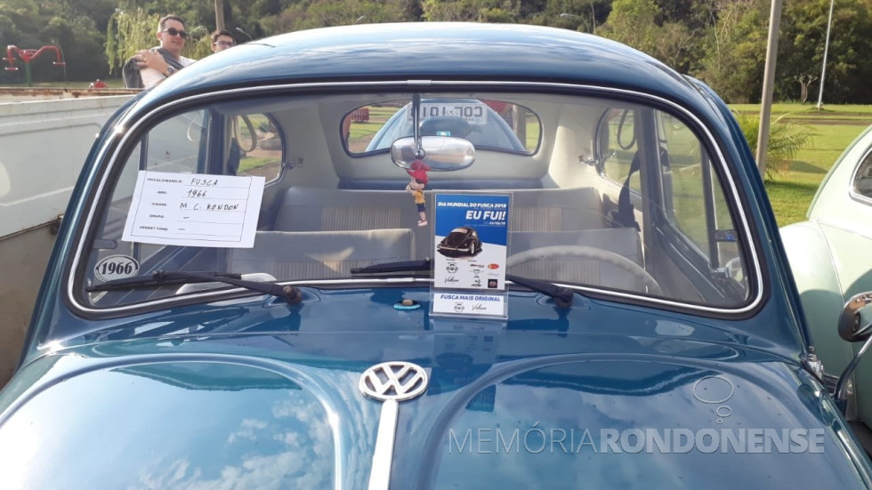 || Detalhe do fusca mais original no evento alusivo ao Dia Mundial do Fusca, em Marechal Cândido Rondon, em 2018. 
Imagem: Acervo pessoal - FOTO 23 -