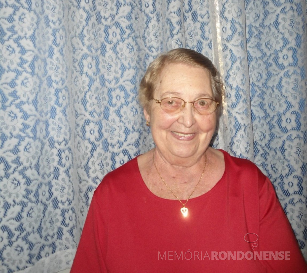 || Pioneira rondonense Gertrudes Koch, falecida em começo de maio de 2018.
Imagem: Acervo da família - FOTO 24 -