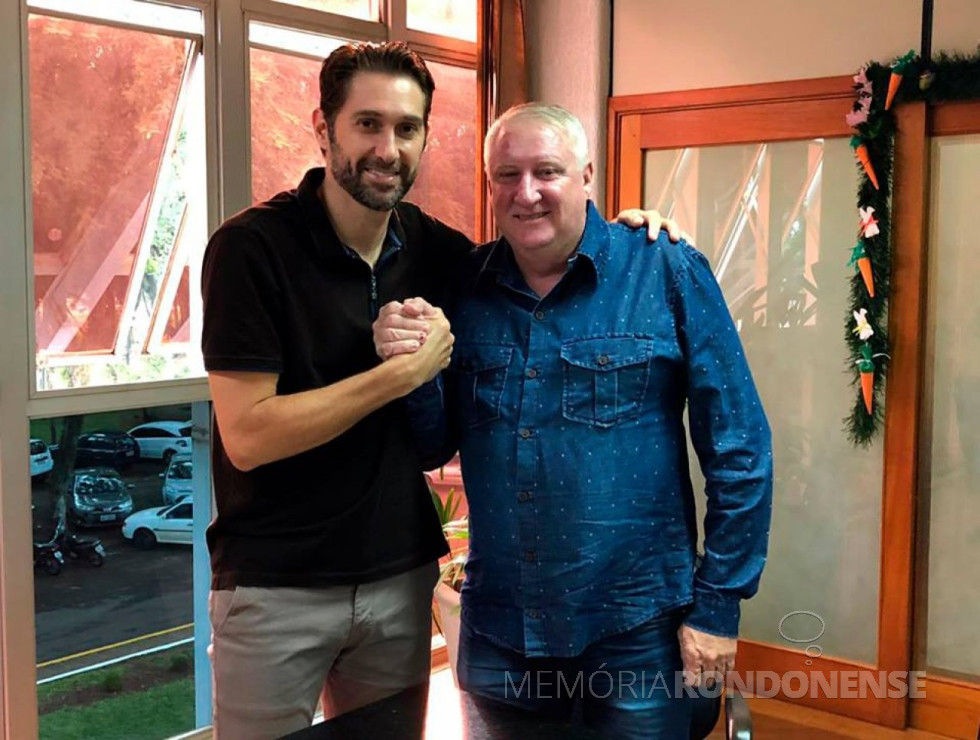 || Marcio Andrei Rauber e Ilário Hofstaetter (Ila), eleitos prefeito e vice-prefeito de Marechal Cândido Rondon, respectivamente, em outubro de 2016.
Imagem: Acervo O Presente - FOTO 8 -