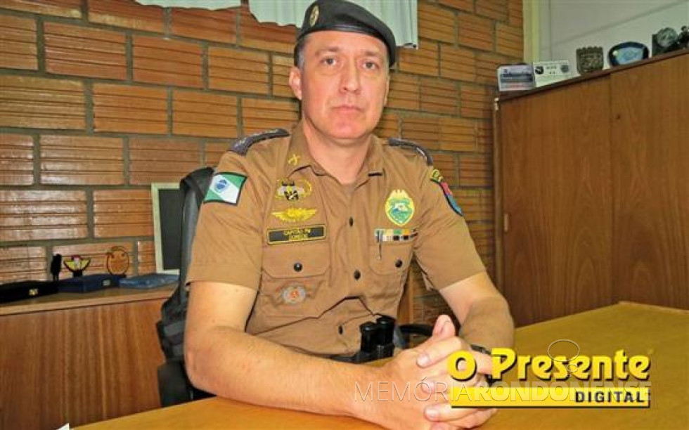 || Major André Cristiano Dorecki que assumiu como subcomandante da Batalhão de Polícia de Fronteira (BPFron), em abril de 2017.
Imagem: Acervo O Presente Digital - FOTO 12 -