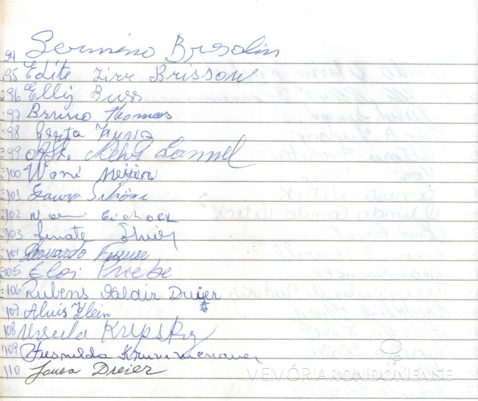 || Folha final - Lista dos sócios fundadores da APIDEMAR - FOTO 11 -