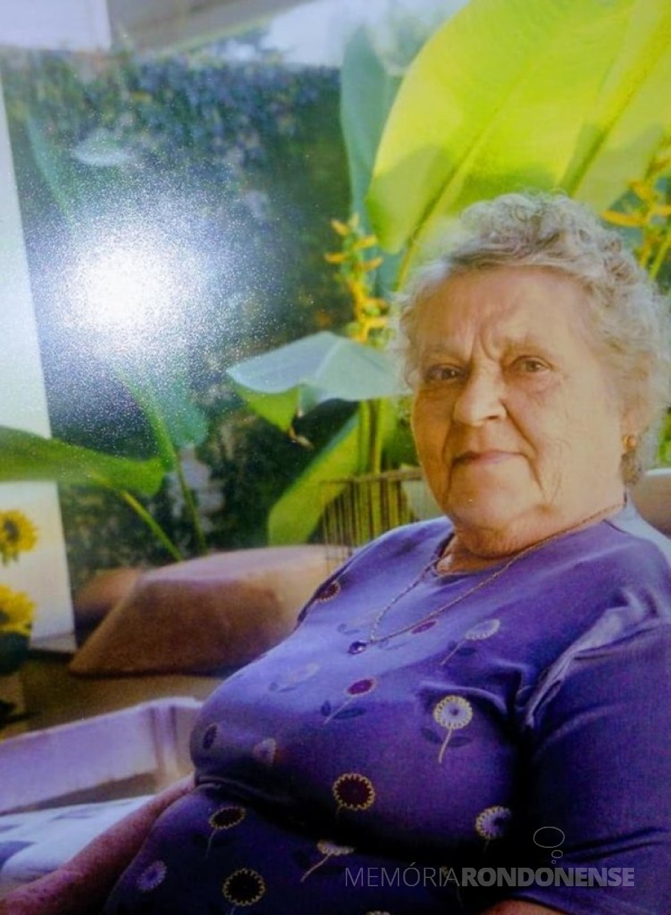 || Pioneira rondonense Elisa Herta Meier, falecida em dezembro de 2004.
Imagem: Acervo Sérgio Gilberto Meier - FOTO 5 -