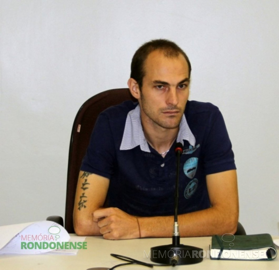 || Vereador Ademir Kochenborger, eleito presidente da Câmara Municipal de Pato Bragado para o exercício de 2016. Imagem: Acervo AquiAgora.net - FOTO 22 -