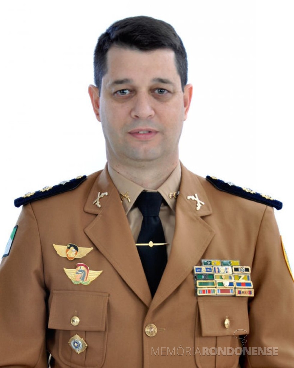 || Tenente-coronel Erich Wagner Osternack que assumiu o comando da Polícia Rodoviária Estadual, em 18 de setembro de 2017. 
Imagem: Acervo PMPR - FOTO 13 - 
