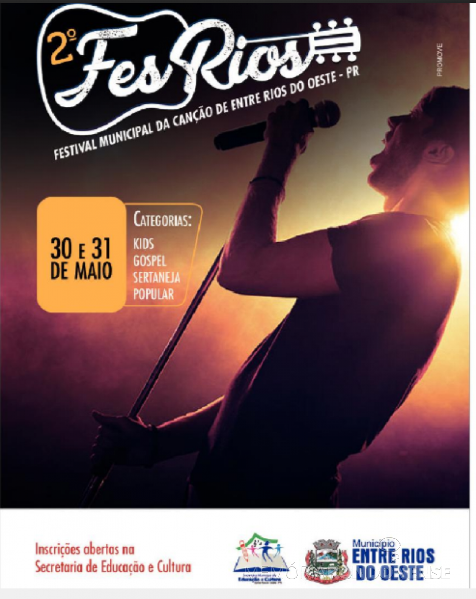 || Cartaz-convite do 2º FESRIOS, em final de maio de 2019. 
Imagem: Acervo O Presente - FOTO 19 -