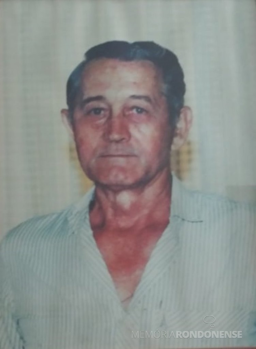 || Pioneiro rondonense Kuniberto Theo Barbian, falecido em final de abril de 1995.
Imagem: Acervo da família. -- FOTO 13 -