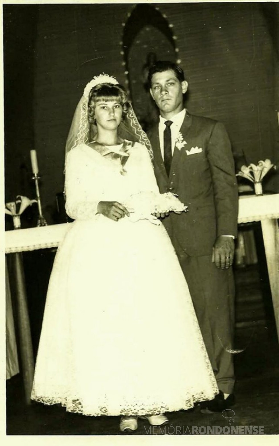 || Casamento dos jovens Amanda Erika Rukhaber e Ivo Kliemann, em novembro de 1966. 
Imagem: Acervo de Senilda e Ruibi Kerkhofen - FOTO  12 