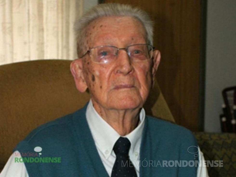 || Pastor Guilherme Lüdke  no dia do seu 104 º aniversário, falecido em agosto de 2013.  
Imagem: Acervo O Presente - FOTO 10 – 
