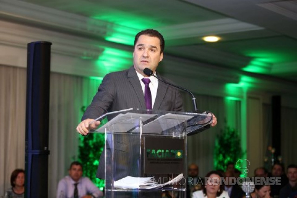 || Empresário Marco Tadeu Fonseca, presidente reeleito da Faciap, gestão 2019/2020. Imagem: Acervo Paraná Cooperativo ONLine - FOTO 25 -