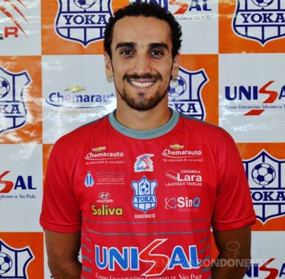 || Ala esquerdo Gustavo Rodrigues Lima (Gustavinho) contratado pela Copagril Futsal, em agosto de 2016. 
Imagem: Acervo AquiAgora.net - FOTO 6 -