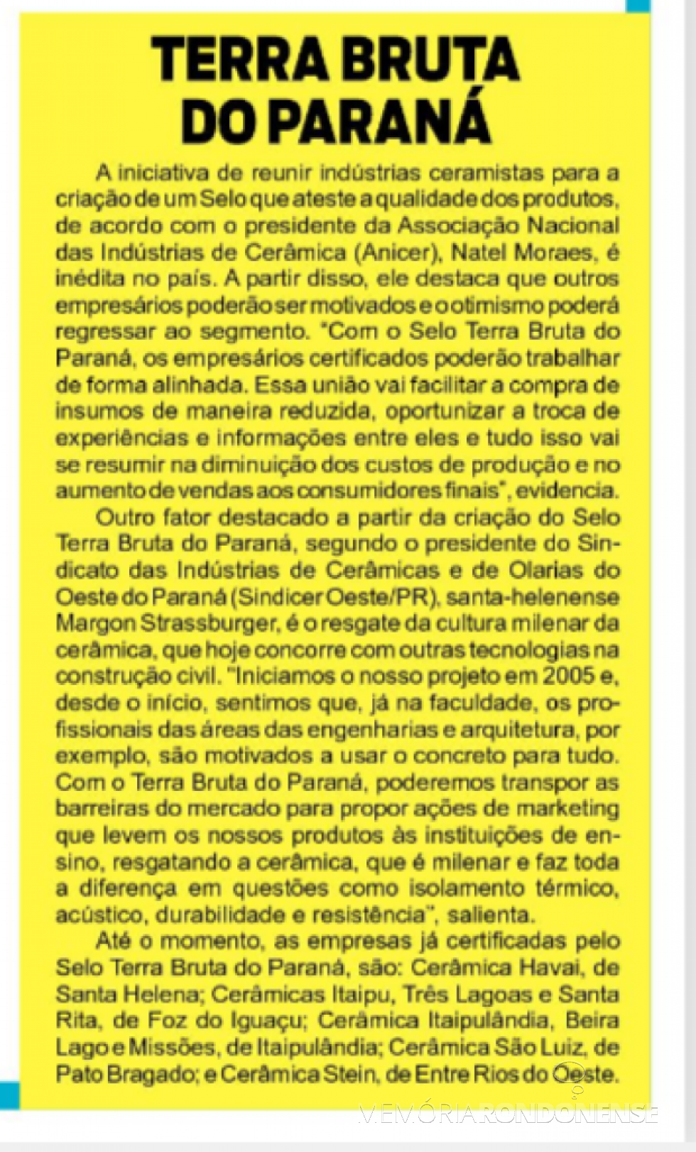 || Detalhamento do Selo Terra Bruta do Paraná. 
Imagem: Acervo O Presente - FOTO 24 -