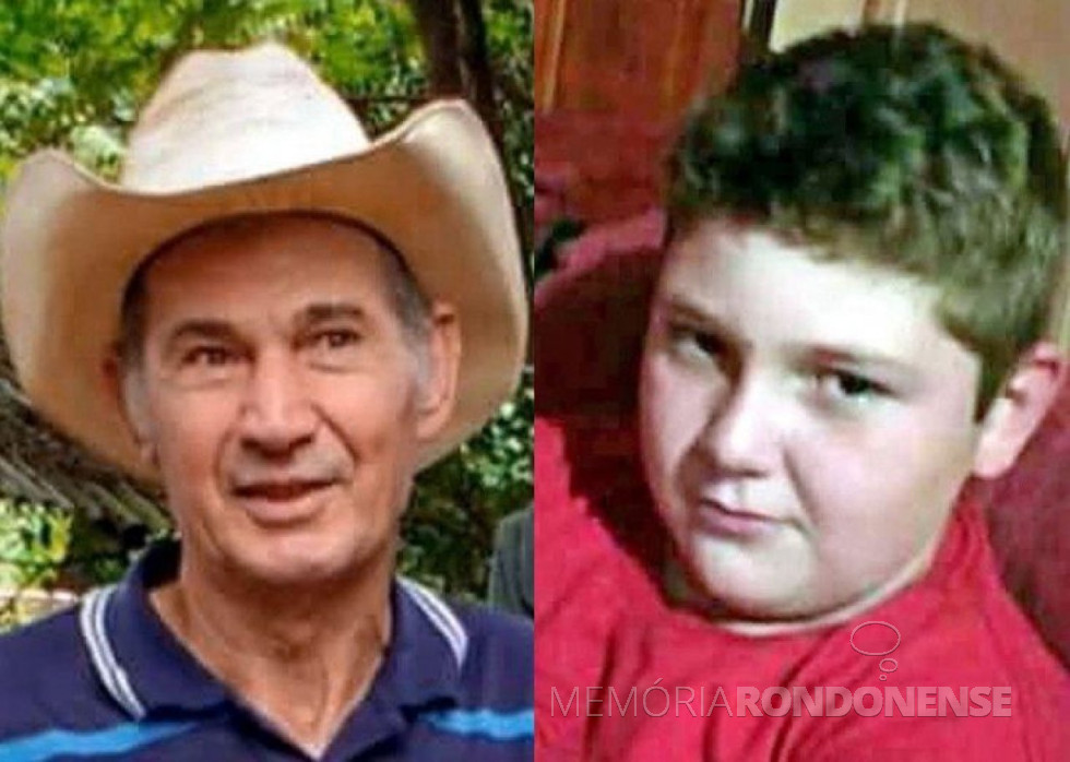 || O ex-rondonense Alecio Dresch e seu neto Leonardo Farías Dresch assassinados no Paraguai, em fevereiro de 2018. 
Imagem: ABC Color - FOTO 16 -