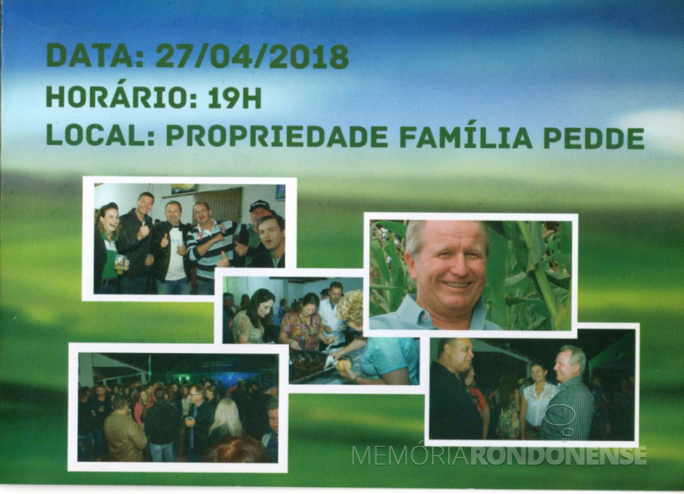 || Indicativo de data de realização e local da 9ª Festa do Milho.
Imagem: Acervo Memória Rondonense - FOTO 1 -