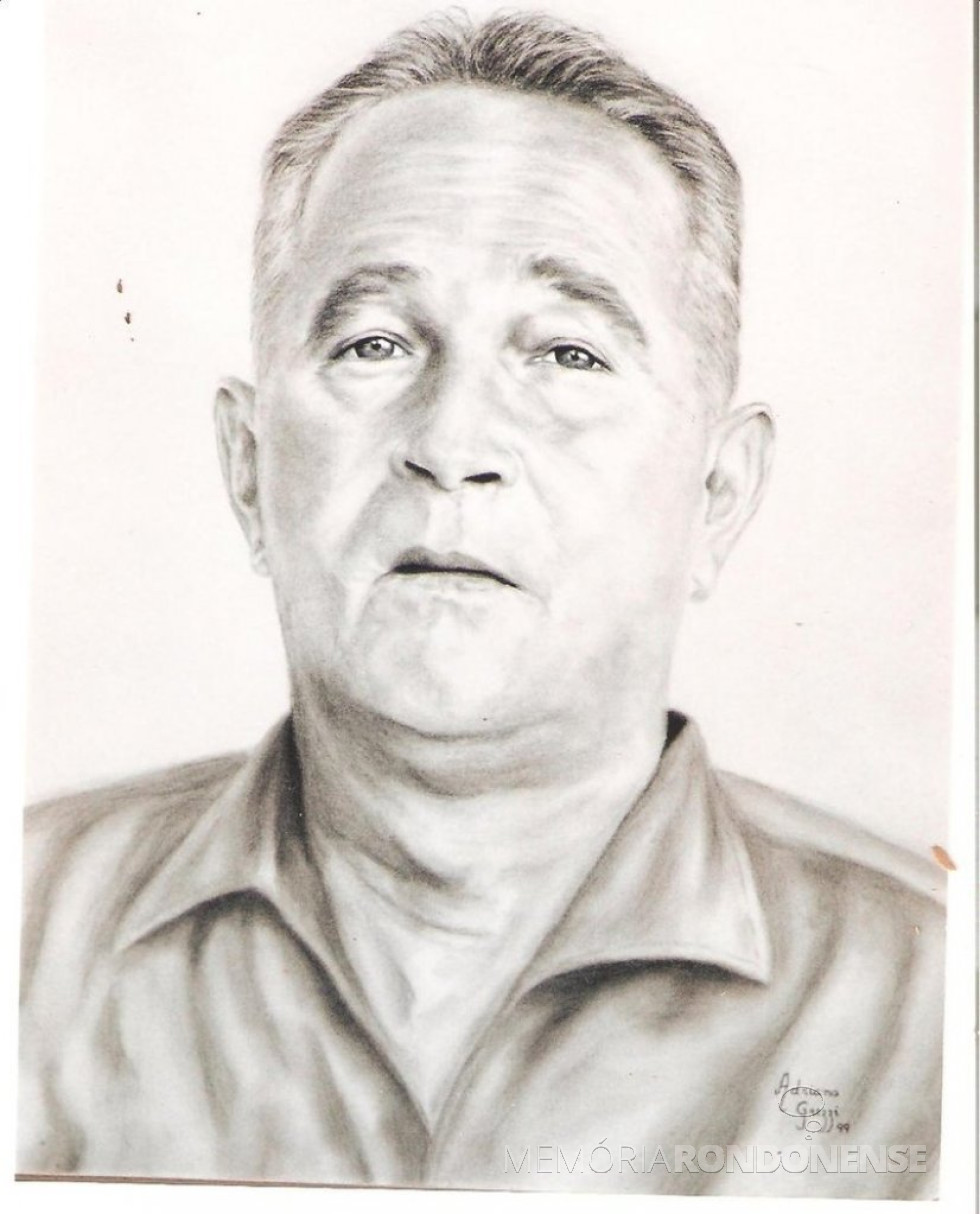|| Colonizador Willy Barth, nascido em junho de 1906. 
Arte: Adriana Grezzi - FOTO 1 -