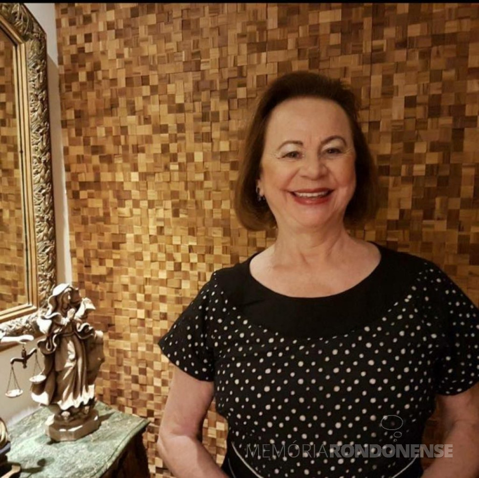 || Pioneira rondonene Reni Ari Schreiber falecida em dezembro de 2017.
Imagem: Acervo Memória Rondonense - FOTO 12 -