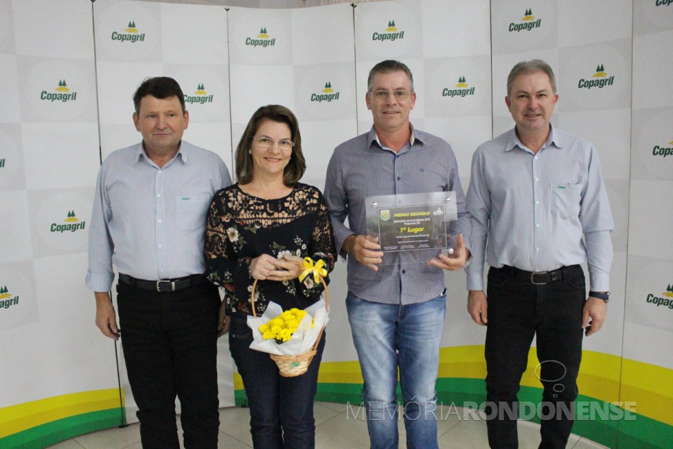 || Produtor Vilmar Krenchinski e esposa, de Marechal Cândido Rondon, 1º lugar na categoria