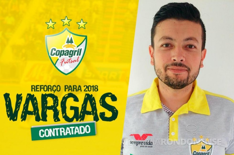 || Lucas Vargas contratado como novo fisioterapeuta da Copagril Futsal para a temporada 2018. 
Imagem: Acervo Imprensa Copagril - FOTO 10 - 
