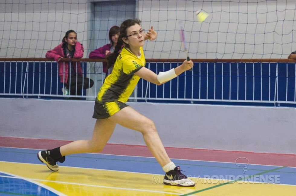 || Atleta rondonense de badminton Júlia Werner Oliveira em sua participação no Campeonato Pan-Americano Júnior, em Salvador, Bahia, em julho de 2018.
Imagem: Acervo OD - FOTO 19 -