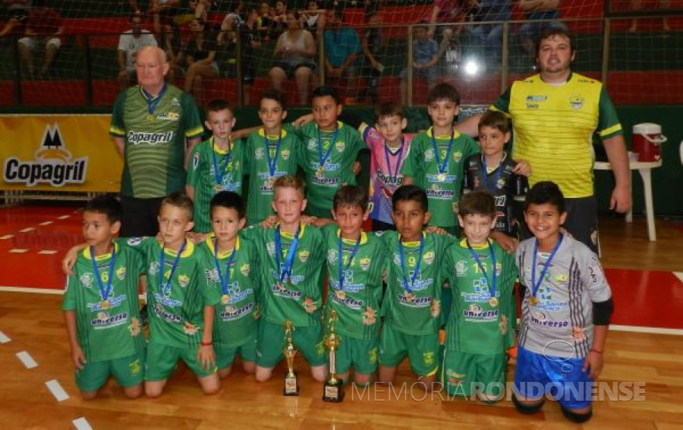 || Equipe da AACC-Copagril campeã da 5ª Copa Difusora 95 FM 2016 Categorias de Base, em dezembro de 2016.
Imagem: Acervo Olho da Bola - FOTO 12 -