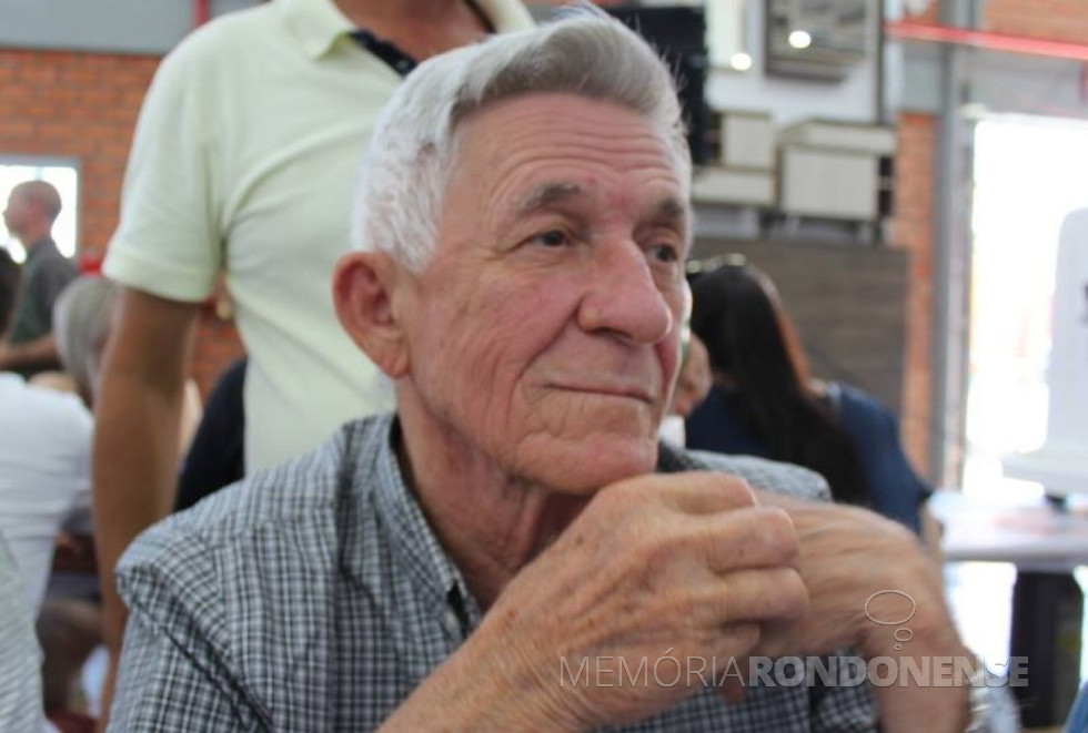 || Pioneiro rondonense Feliciano Rauber, falecido em setembro de 2018.
Imagem: Acervo O Presente - Crédito: Egomar Schmidt - FOTO 32 -