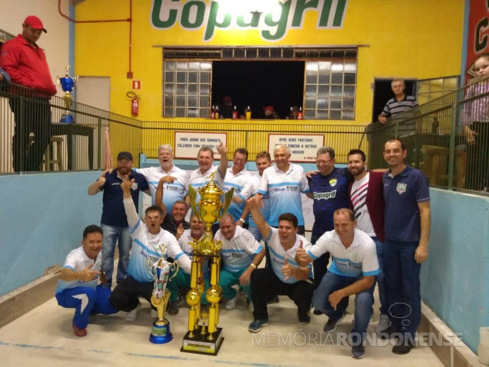 || Equipe de bocha do Clube Aliança campeã 2019 do Campeonato Municipal de Bocha Cancha de Areia de Marechal Cândido Rondon. 
Imagem: Acervo  Comunicação PM-Mal. C. Rondon - FOTO 17 -