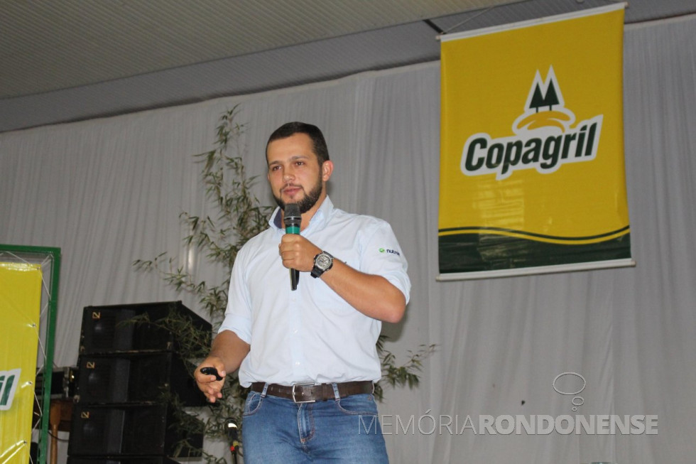 || Palestrante Mailson Pockzinec. 
Imagem: Acervo Imprensa Copagril - Crédito: Carina Ribeiro - FOTO 32 -